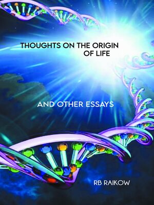 cover image of Thoughts on the Origin of Life